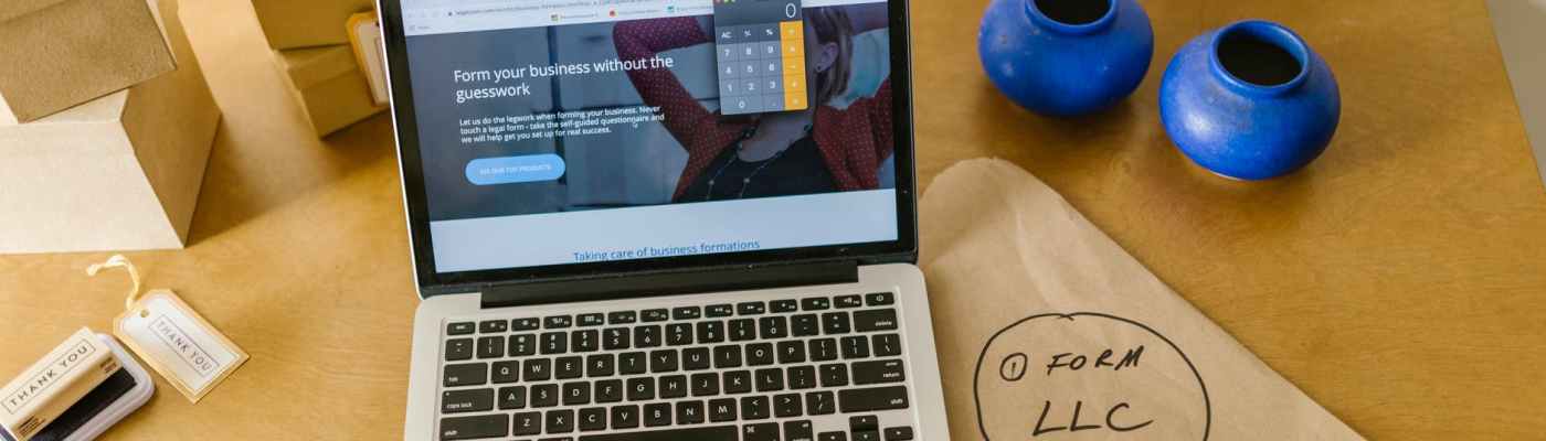 a person starting an online business