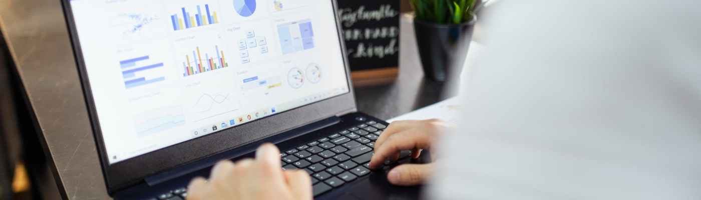 person using black and gray laptop